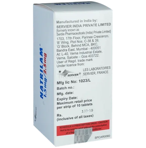 natrilam 2.5mg tablet 10's